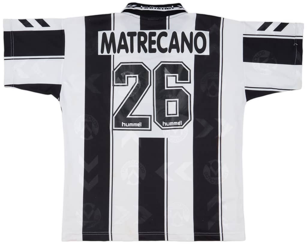 1995-96 Udinese Home Shirt Matrecano #26 - 7/10 - (XL)