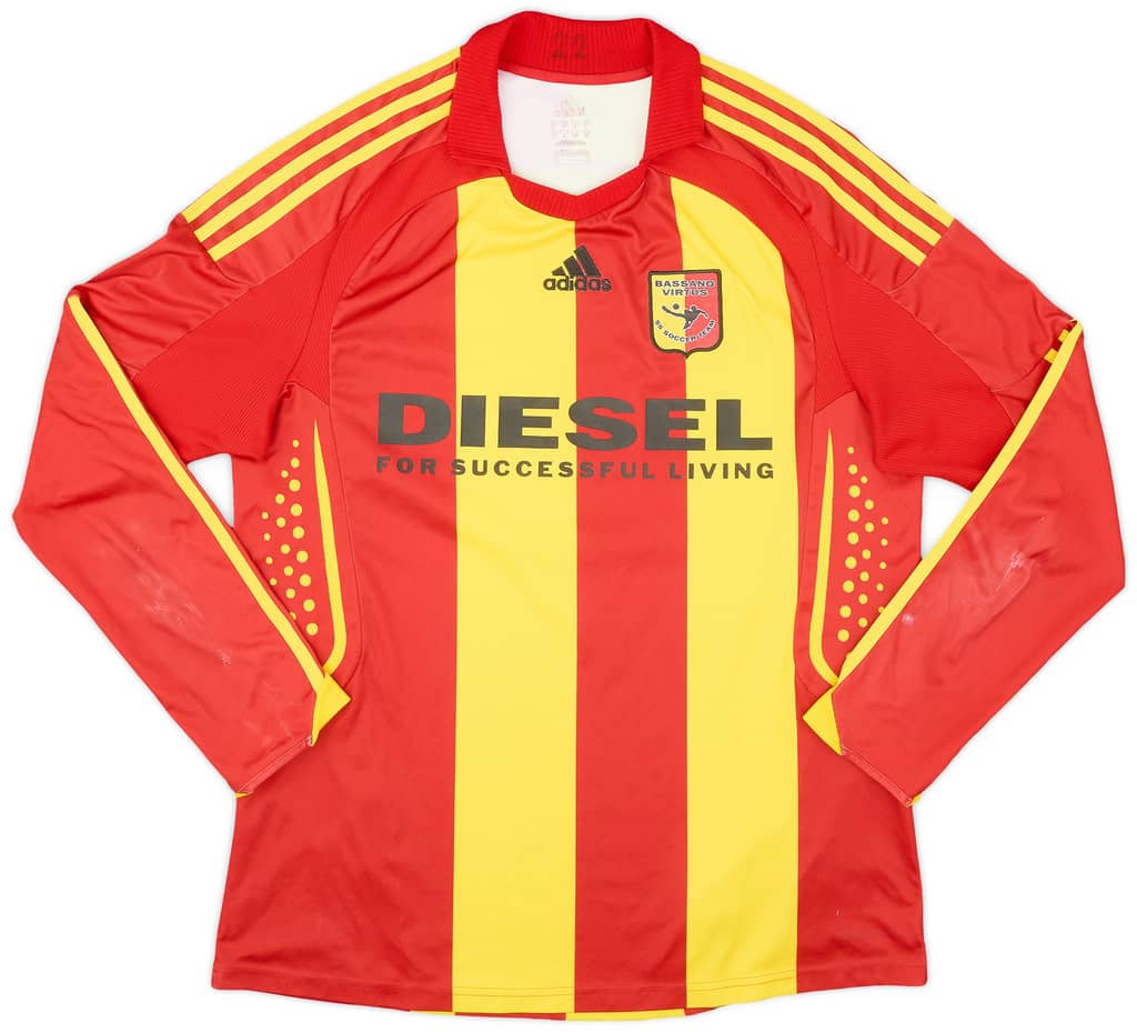 2008-09 Bassano Virtus Home L/S Shirt - 8/10 - (L)