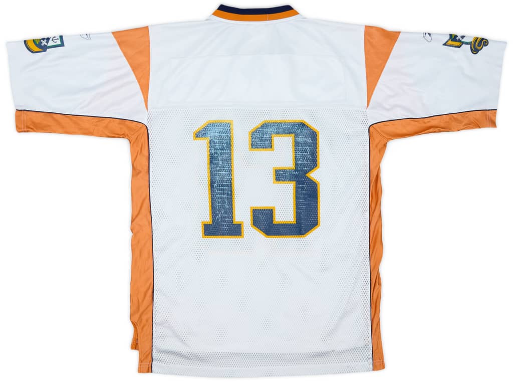 2003 Amsterdam Admirals Hill #13 Reebok On Field Away Jersey - 4/10 - (L)