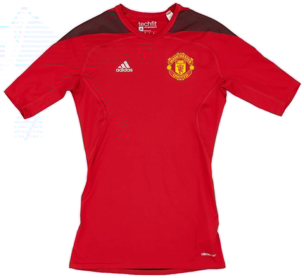 2015-16 Manchester United adidas TechFit Compression Shirt - 9/10 - (M)