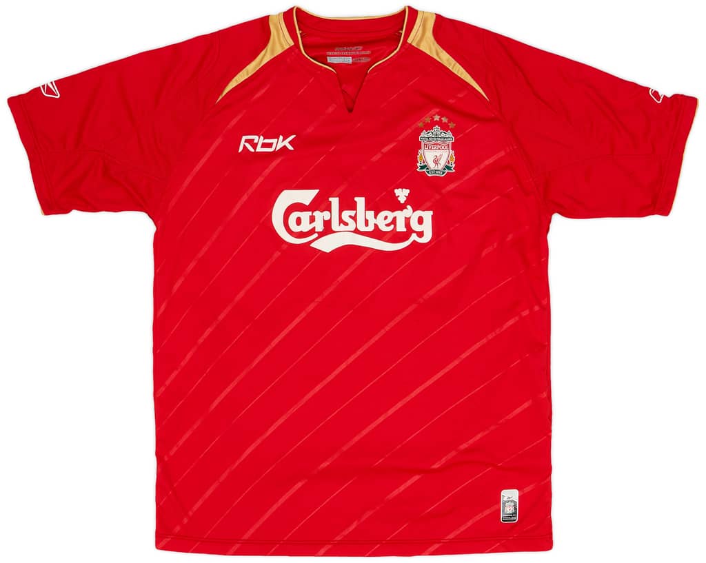 2005-06 Liverpool CL Home Shirt Carragher #23 - 4/10 - (M)