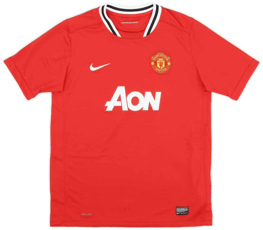 2011-12 Manchester United Home Shirt - 7/10 - (XL.Boys)