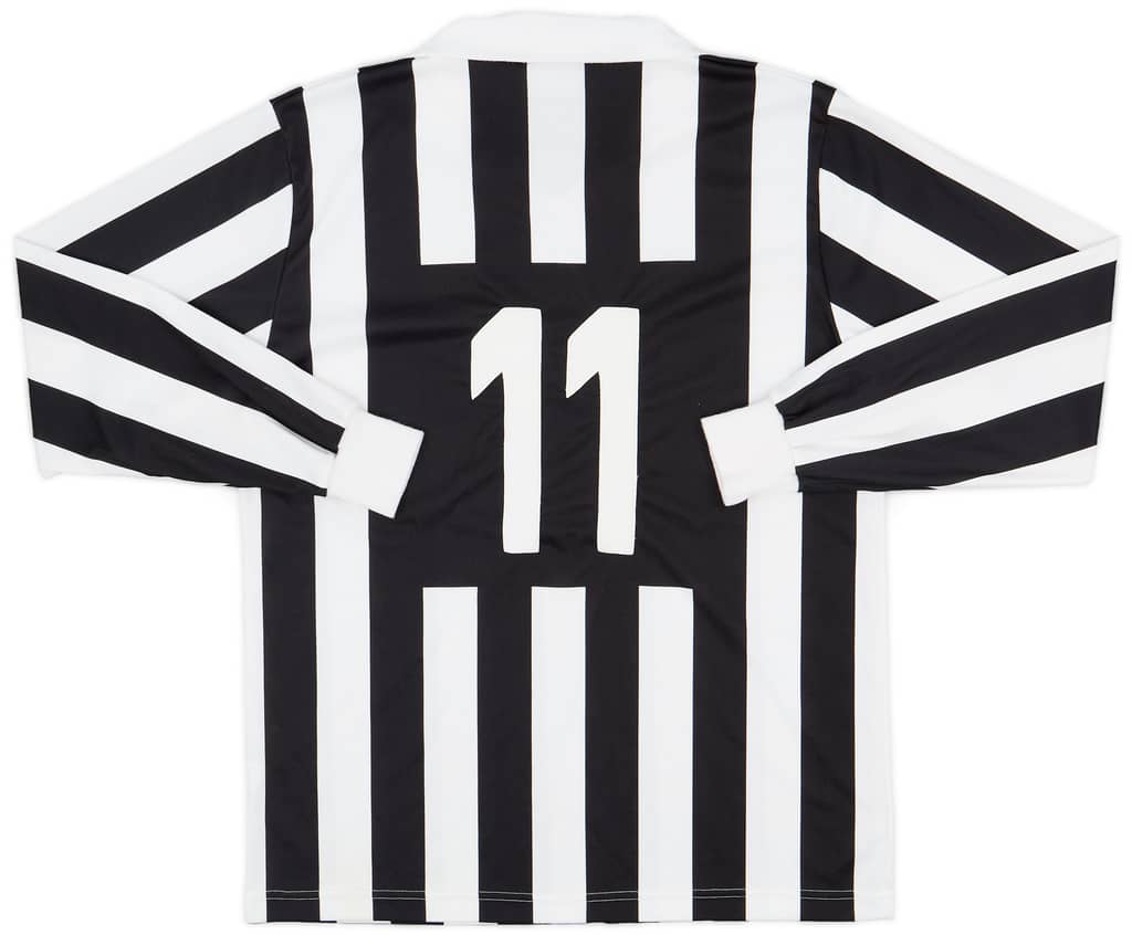 1989-90 Juventus Basic Home L/S Shirt #11 - 7/10 - (L)