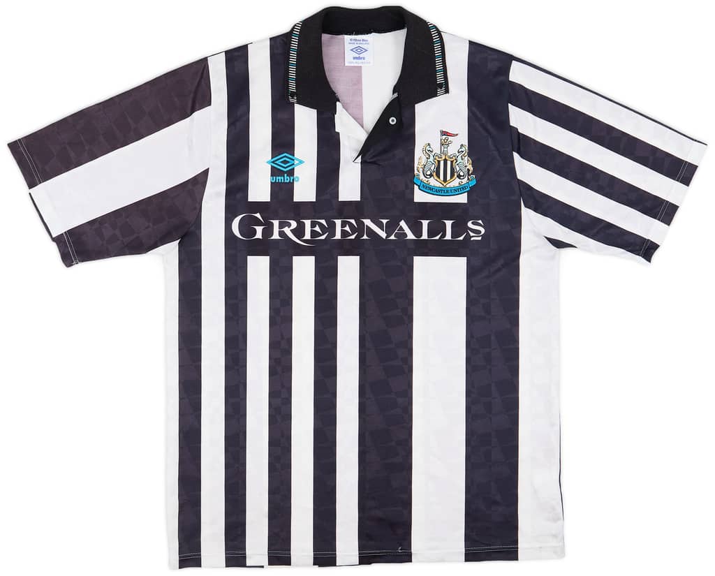 1990-91 Newcastle United Home Shirt - 7/10 - (L)