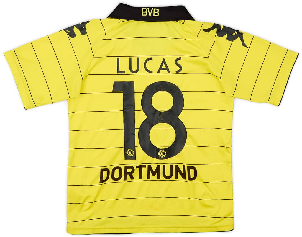 2010-11 Borussia Dortmund Home Shirt Lucas #18 - 6/10 - (S.Boys)