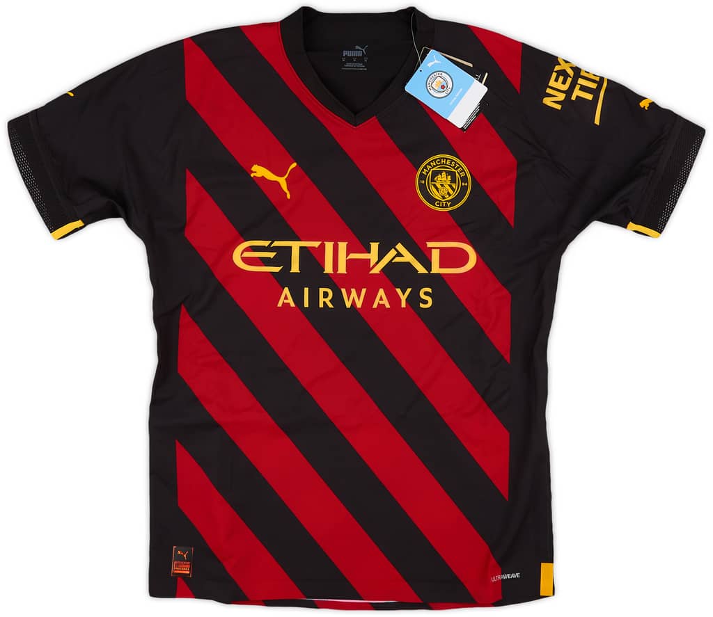 2022-23 Manchester City Authentic Away Shirt Haaland #9 (M)