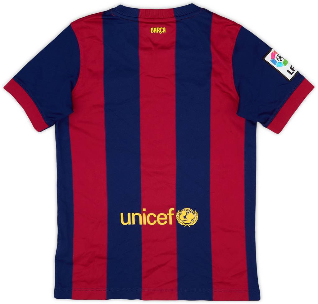 2014-15 Barcelona Home Shirt - 8/10 - (M.Boys)