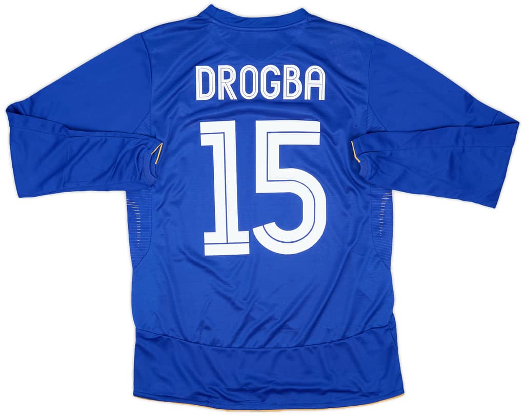 2005-06 Chelsea Centenary Home L/S Shirt Drogba #15 (M)