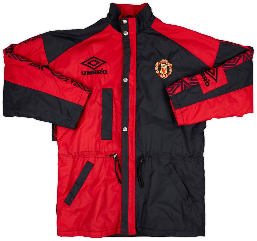 1992-93 Manchester United Umbro Padded Bench Coat - 9/10 - (M)
