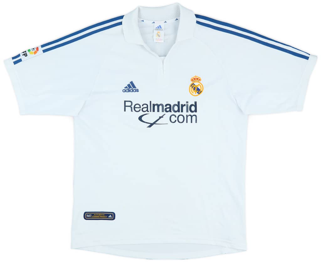 2001 Real Madrid Home Shirt Raul #7 - 6/10 - (M)