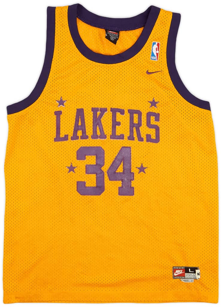 1957-58 Minnesota Lakers O'Neal #34 Nike Rewind Swingman Jersey - 6/10 - (L.Boys)