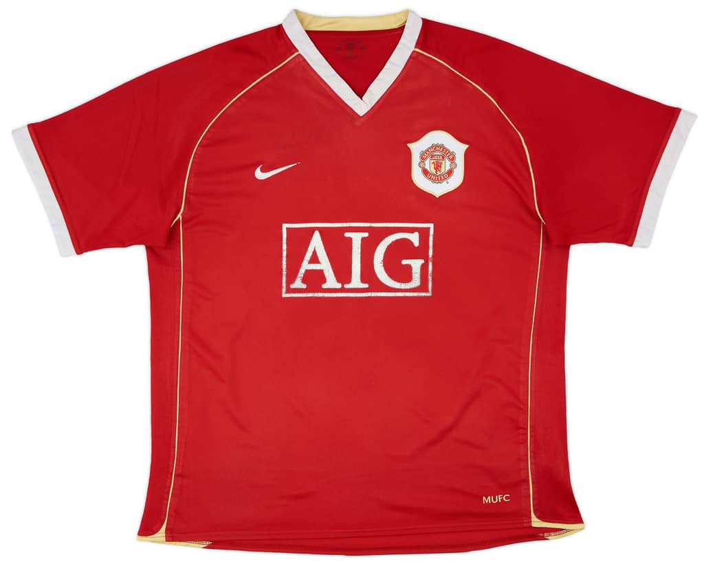 2006-07 Manchester United Home Shirt Solskjaer #20 - 5/10 - (XL)