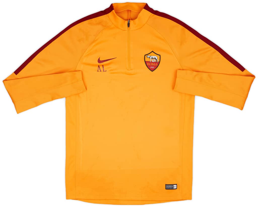 2016-17 Roma Nike Staff Issue 1/4 Zip Drill Top AL - 4/10 - (M)