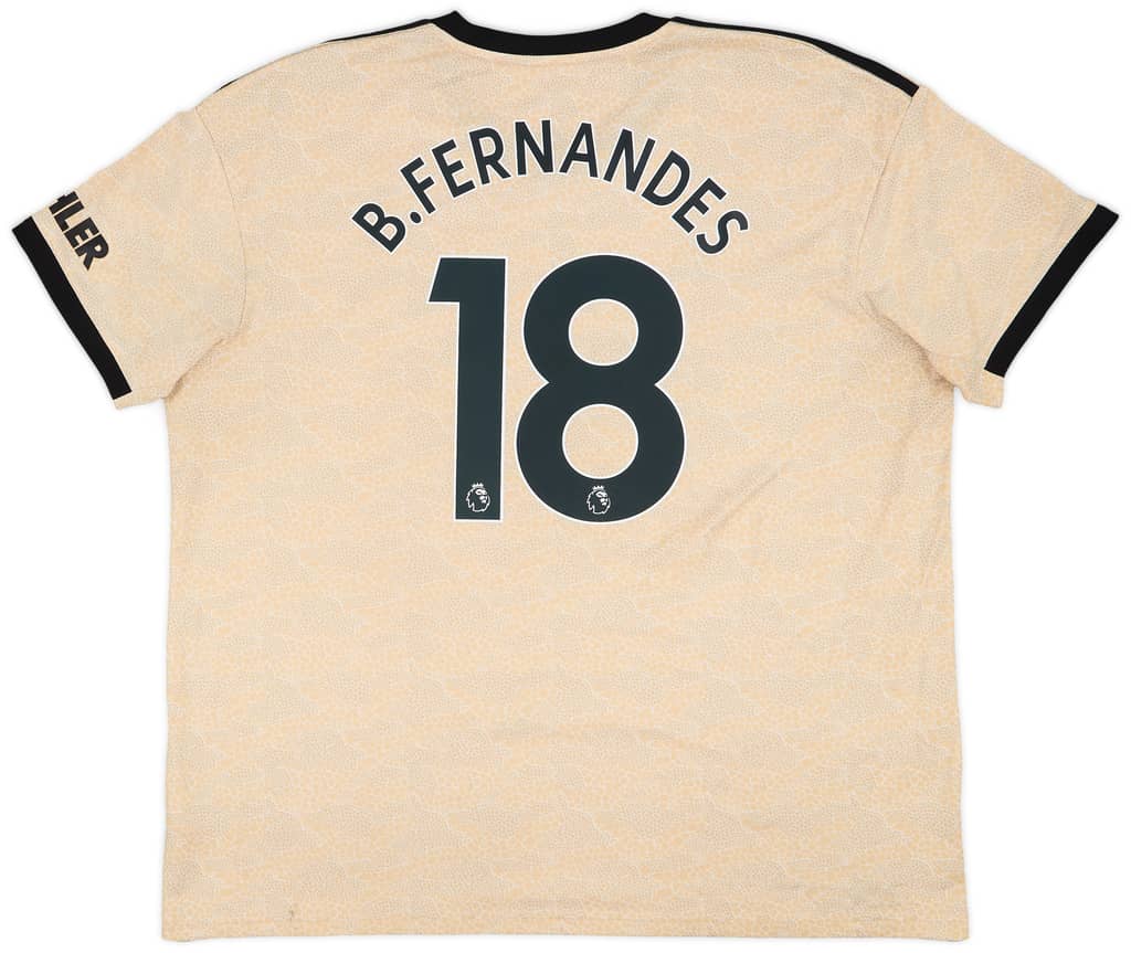 2019-20 Manchester United Away Shirt B.Fernandes #18 - 7/10 - (XXL)