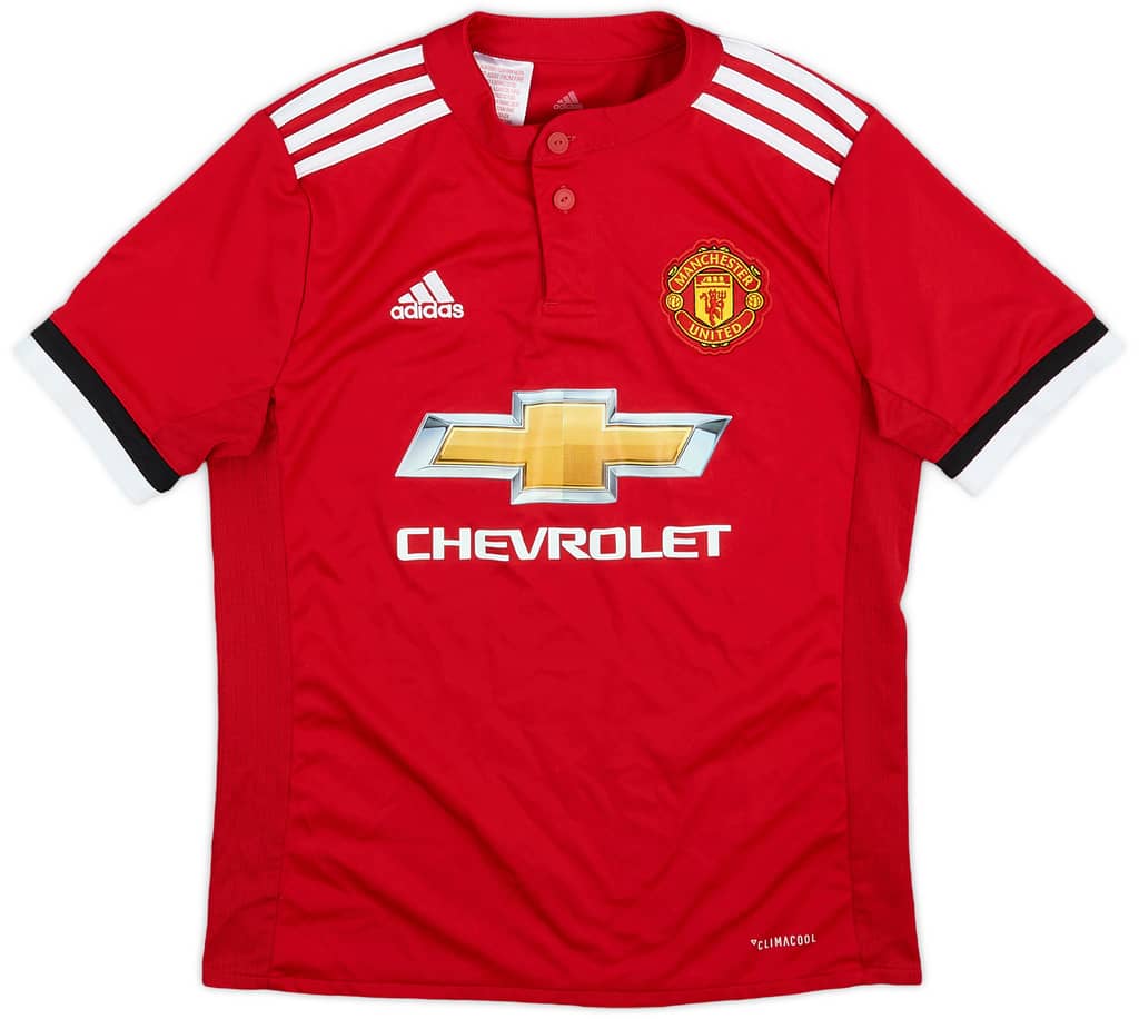 2017-18 Manchester United Home Shirt - 8/10 - (M.Boys)