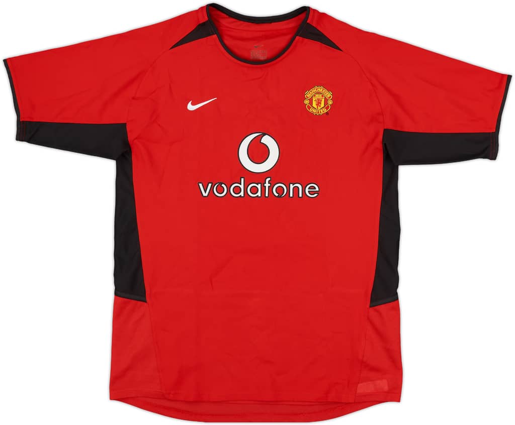 2002-04 Manchester United Home Shirt - 10/10 - (XL.Boys)