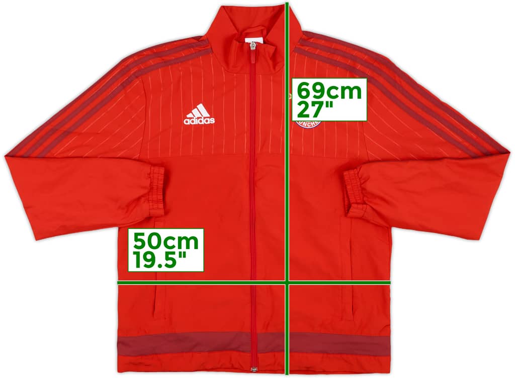 2015-16 Bayern Munich adidas Track Jacket - 8/10 - (S)