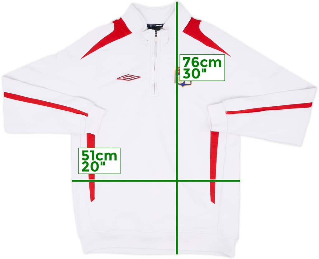2007-08 Lyon Umbro 1/4 Zip Drill Top - 7/10 - (M)