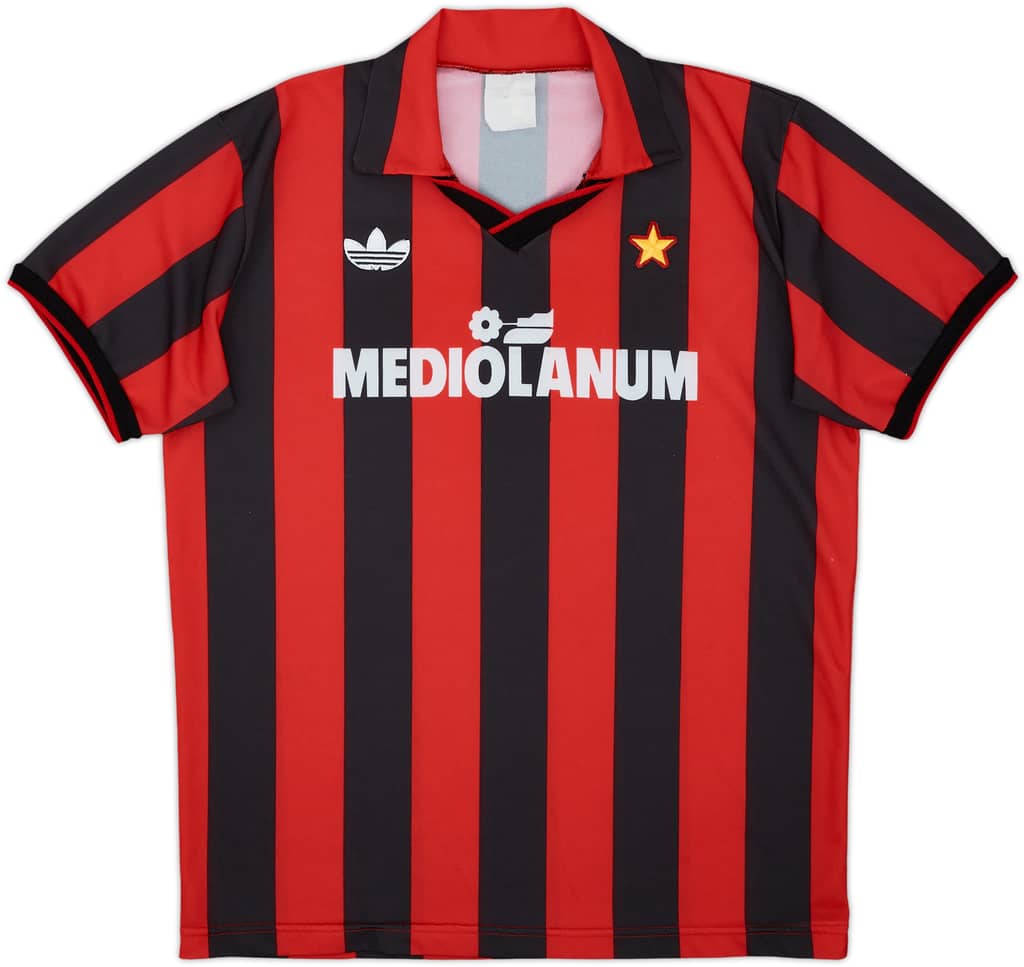 1990-91 AC Milan Home Shirt - 9/10 - (M)