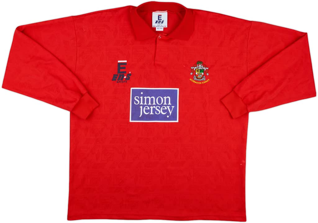 1996-98 Accrington Stanley Match Issue Home L/S Shirt #11
