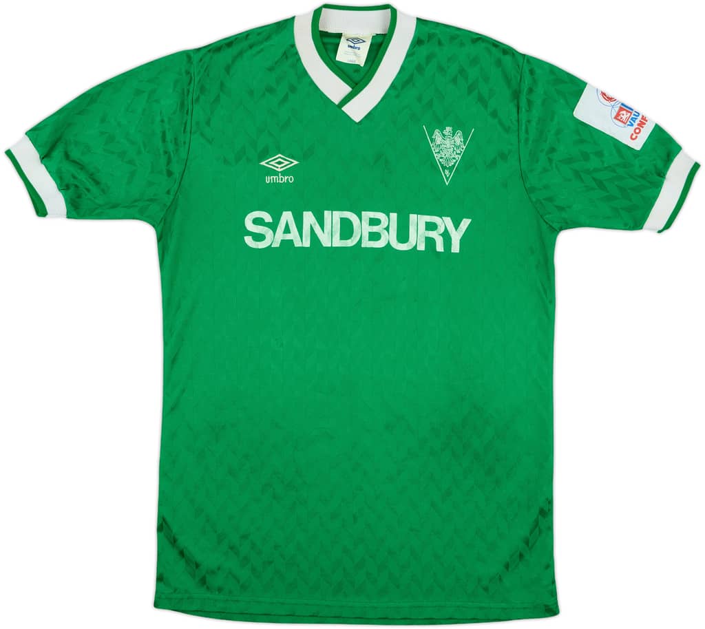 1987-88 Northwich Victoria Match Issue Home Shirt #11