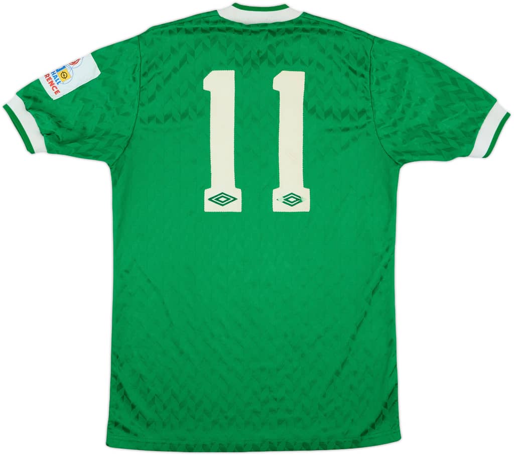 1987-88 Northwich Victoria Match Issue Home Shirt #11