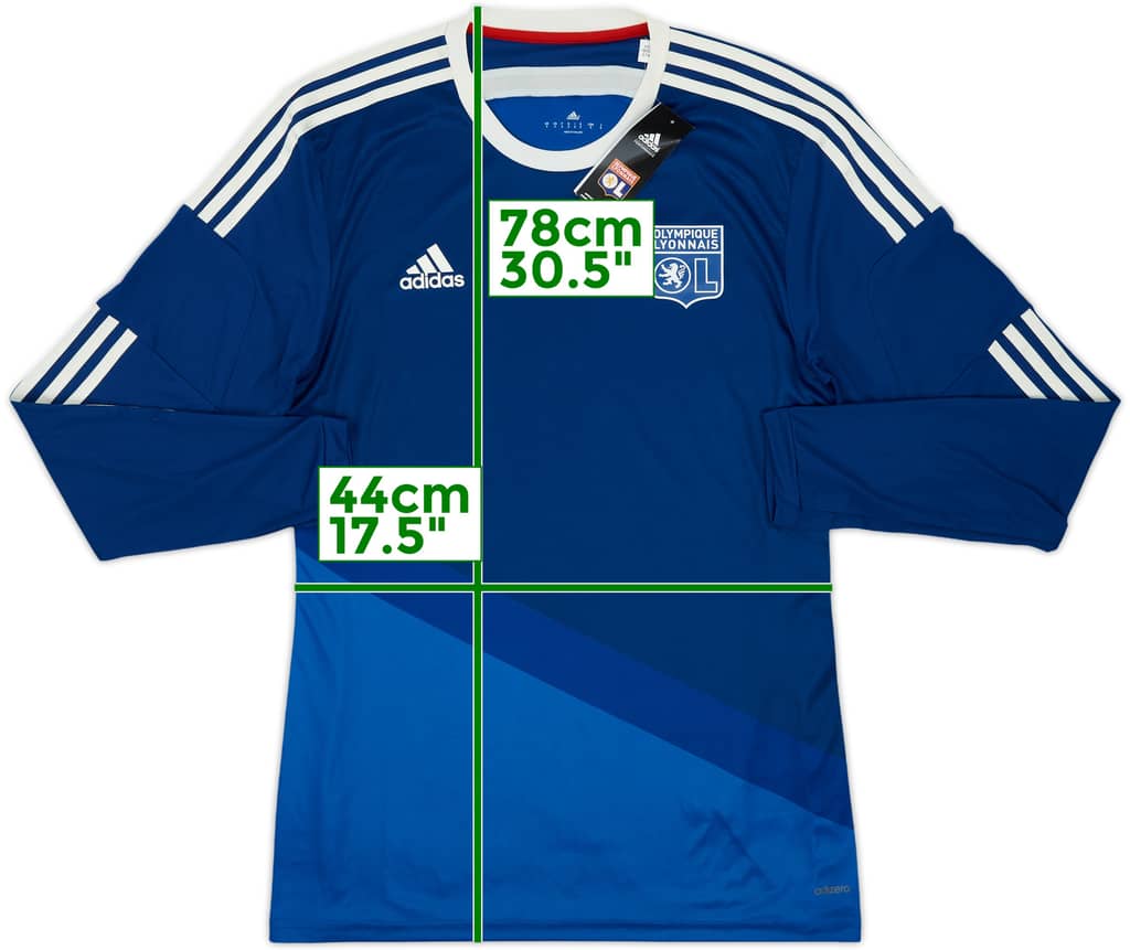 2014-15 Olympique Lyonnais Player Issue Away L/S Shirt (L)