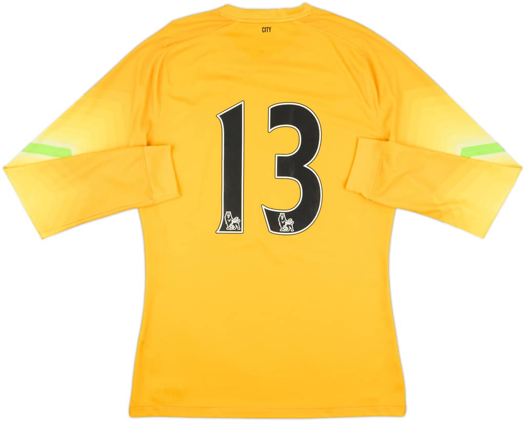 2014-15 Manchester City Match Issue GK Shirt #13