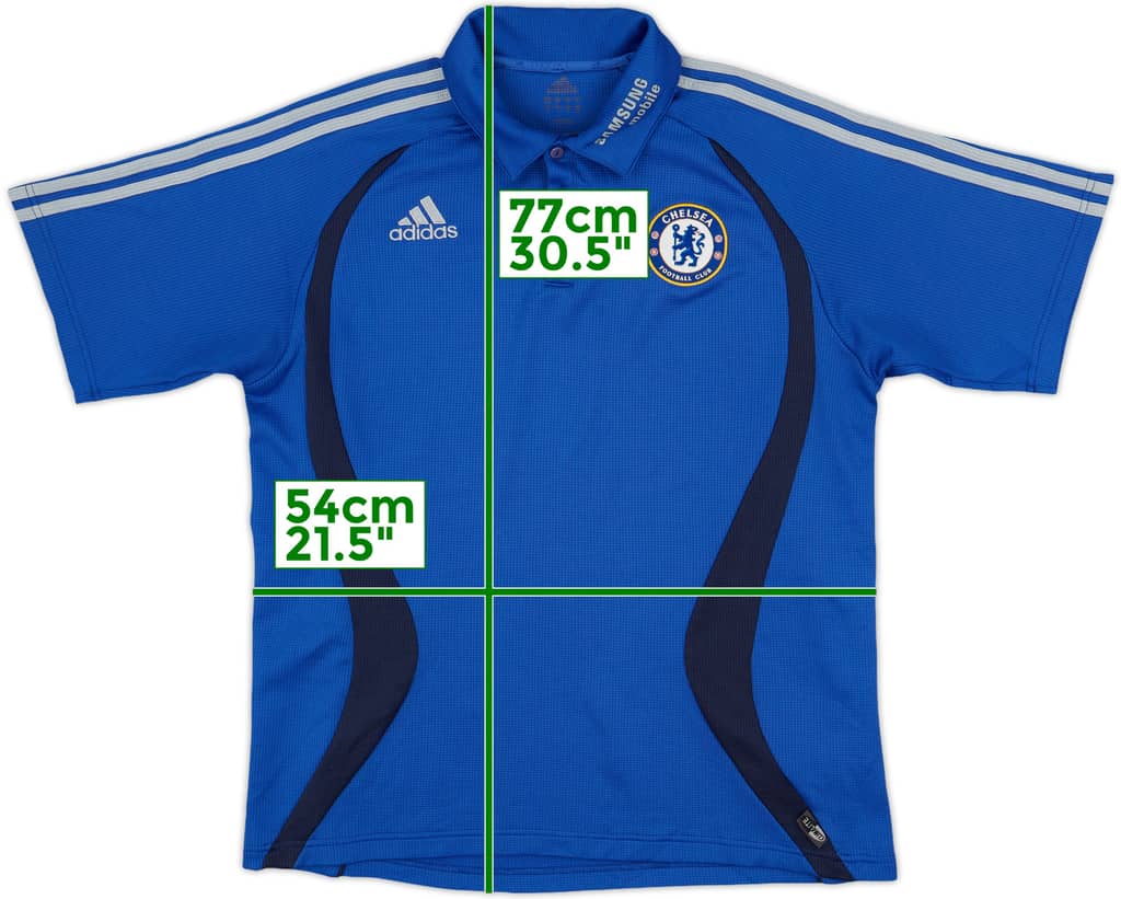 2006-07 Chelsea adidas Polo Shirt - 8/10 - (L)