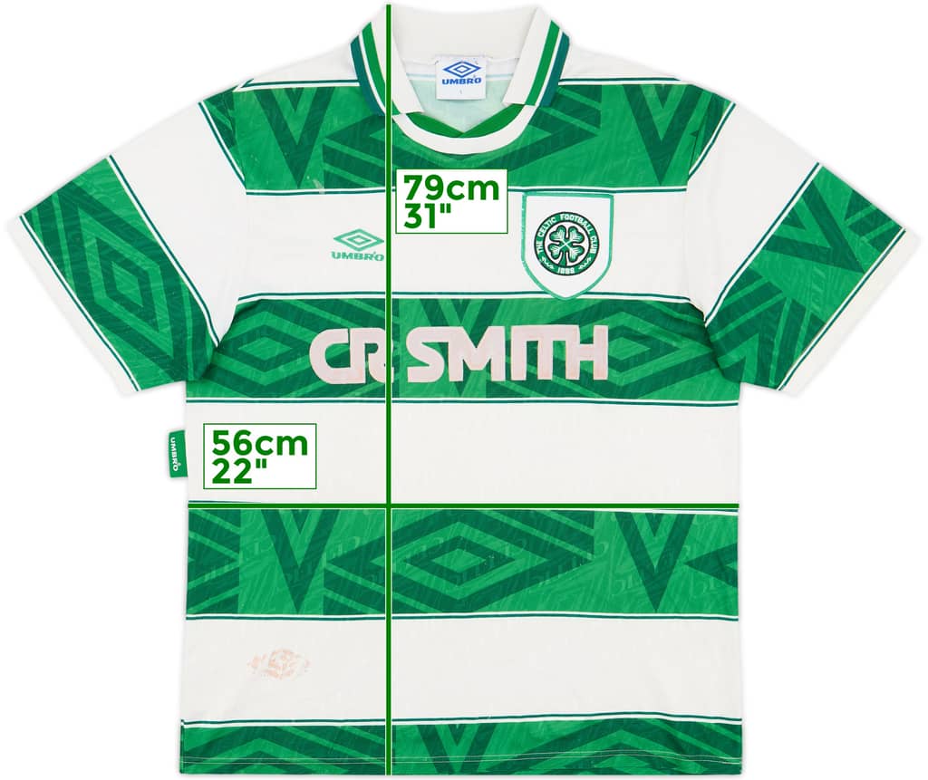 1993-95 Celtic Home Shirt - 5/10 - (L)