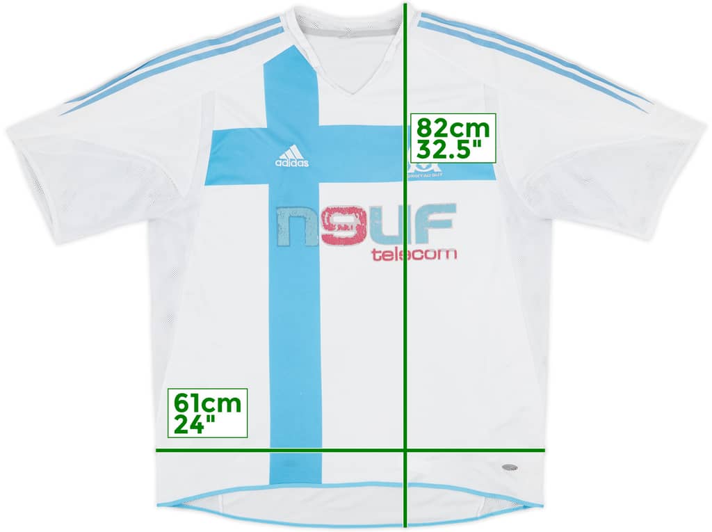 2004-05 Olympique Marseille Home Shirt - 5/10 - (XXL)