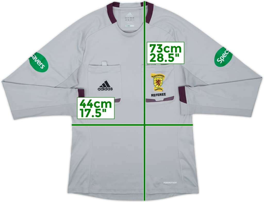 2011-12 Scotland adidas Referee L/S Shirt - 9/10 - (S)