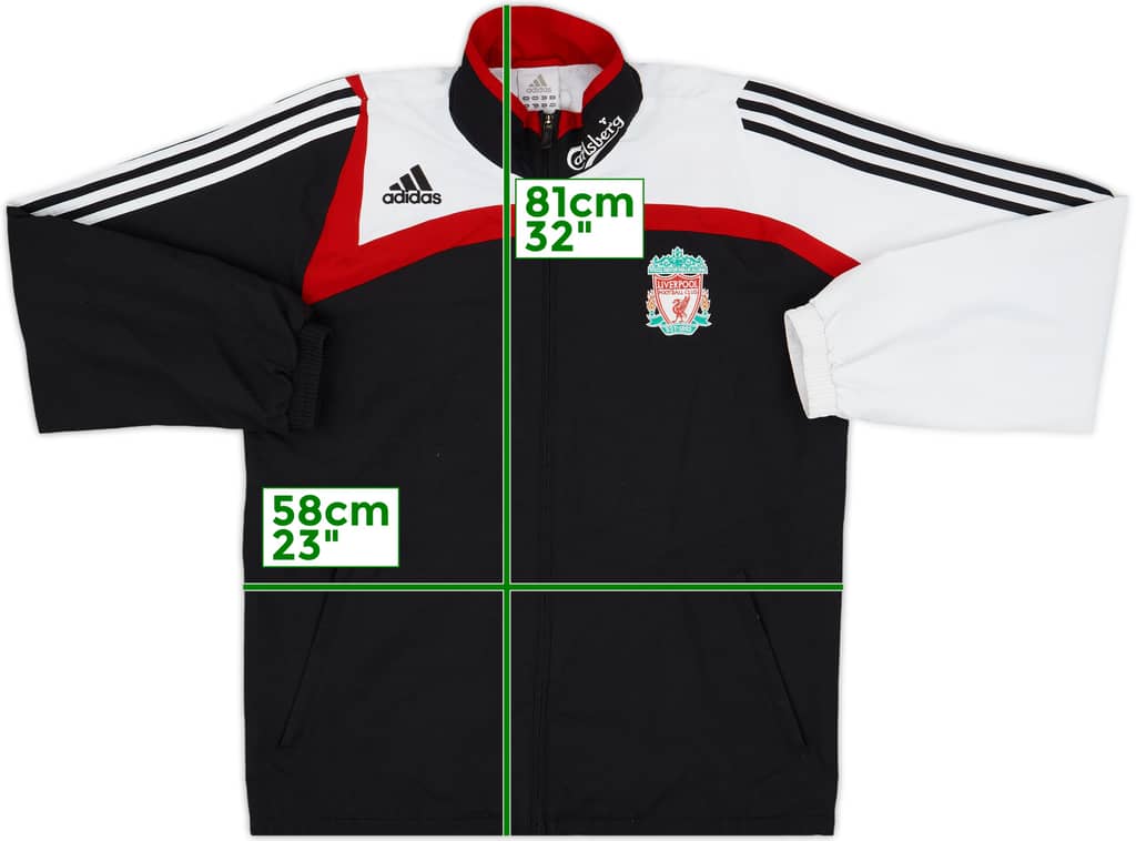 2007-08 Liverpool adidas Track Jacket - 8/10 - (L)