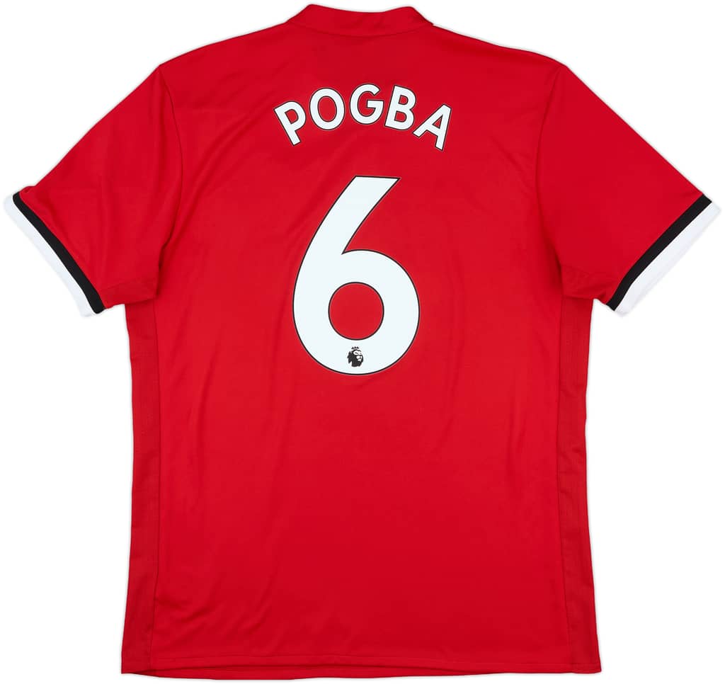 2017-18 Manchester United Home Shirt Pogba #6 - 6/10 - (S)