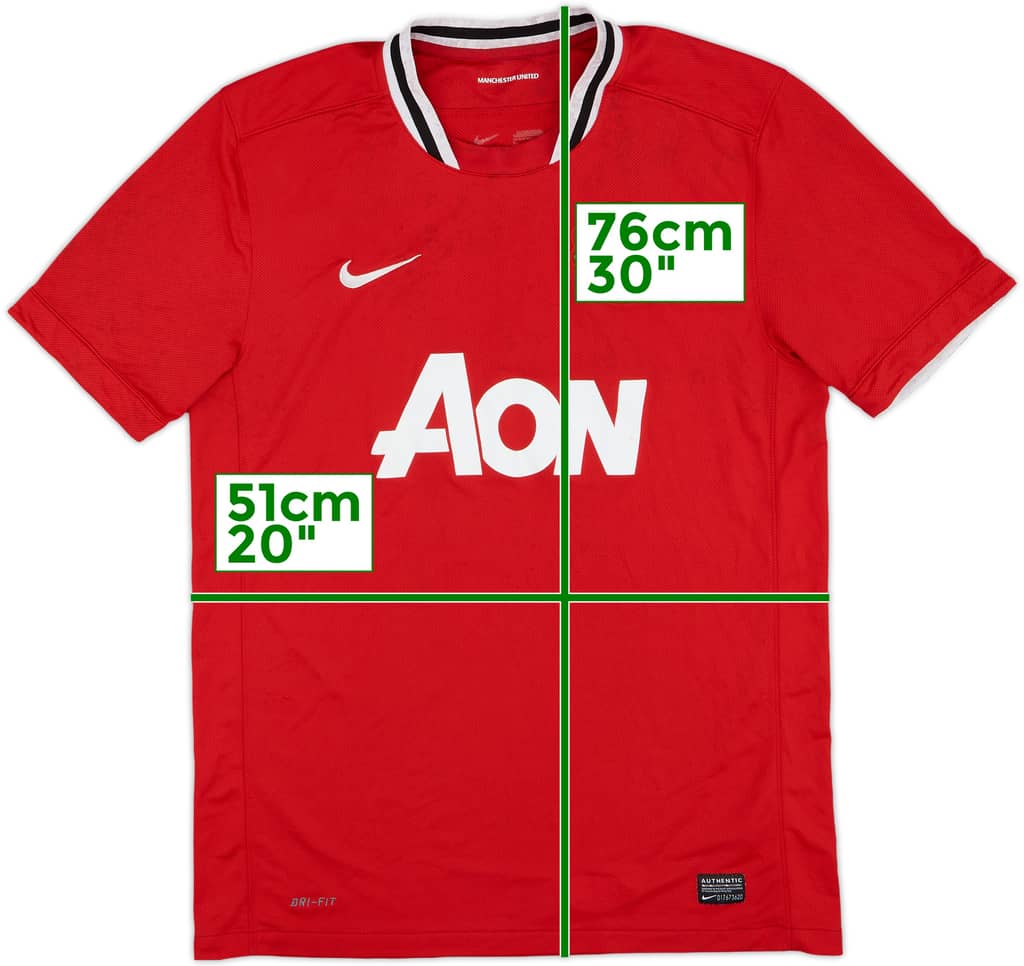 2011-12 Manchester United Home Shirt - 5/10 - (L)
