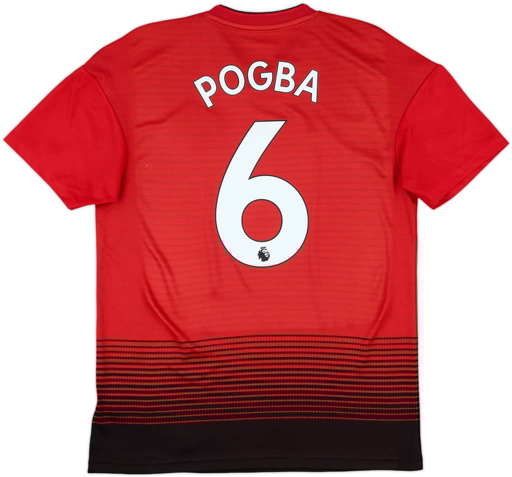 2018-19 Manchester United Home Shirt Pogba #6 - 6/10 - (S)