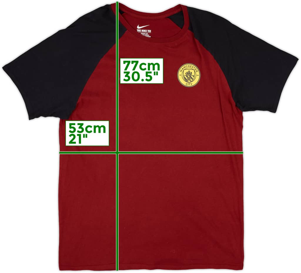 2016-17 Manchester City Nike Cotton Tee - 10/10 - (L)