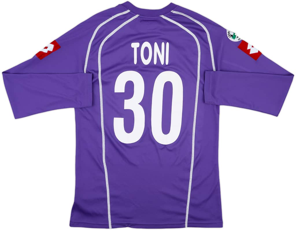 2005-07 Fiorentina Match Issue Home L/S Shirt Toni #30