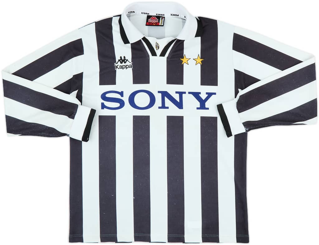 1995-97 Juventus Home L/S Shirt - 6/10 - (S)