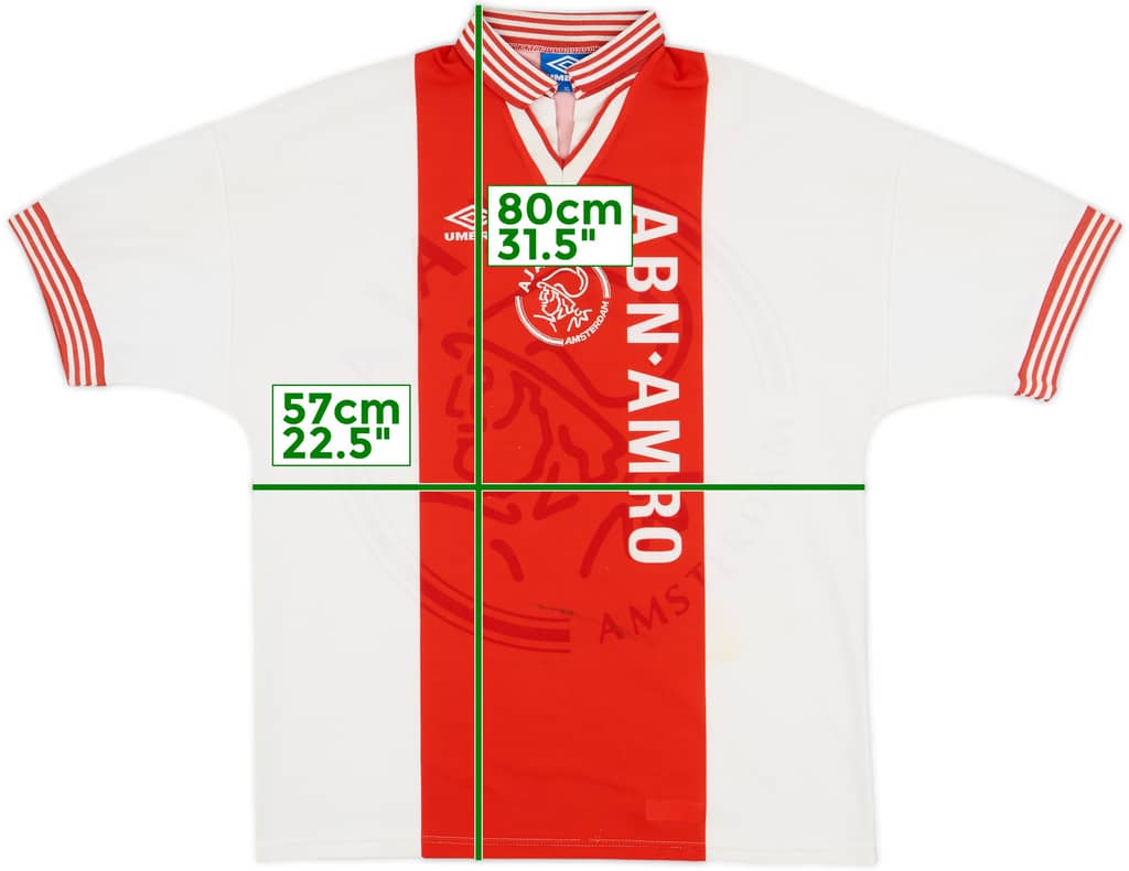 1995-96 Ajax Home Shirt - 5/10 - (XL)