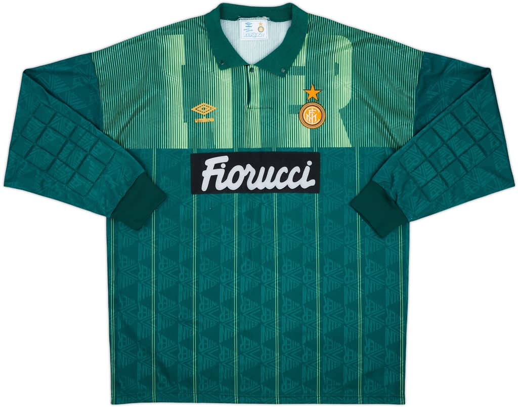 1991-92 Inter Milan GK Shirt - 8/10 - (XXL)
