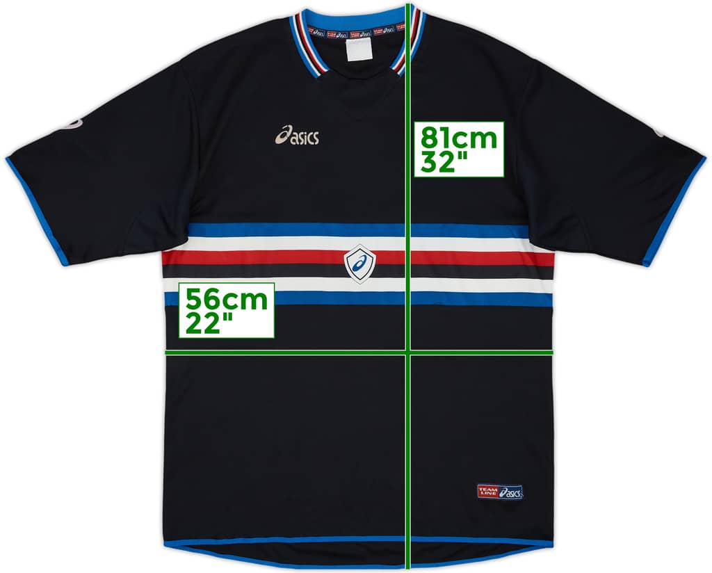 2003-04 Sampdoria Asics Training Shirt - 6/10 - (XL)