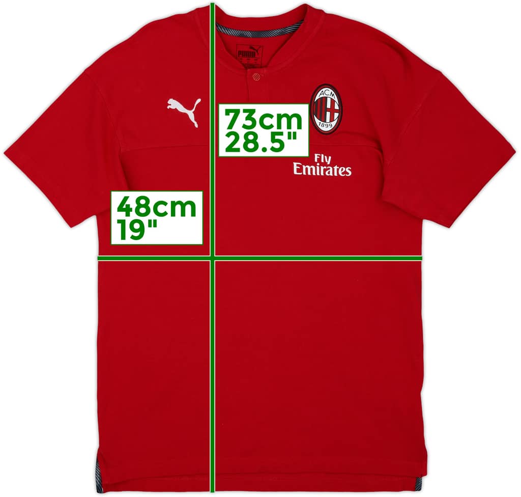 2019-20 AC Milan Puma Polo Shirt - 9/10 - (M)