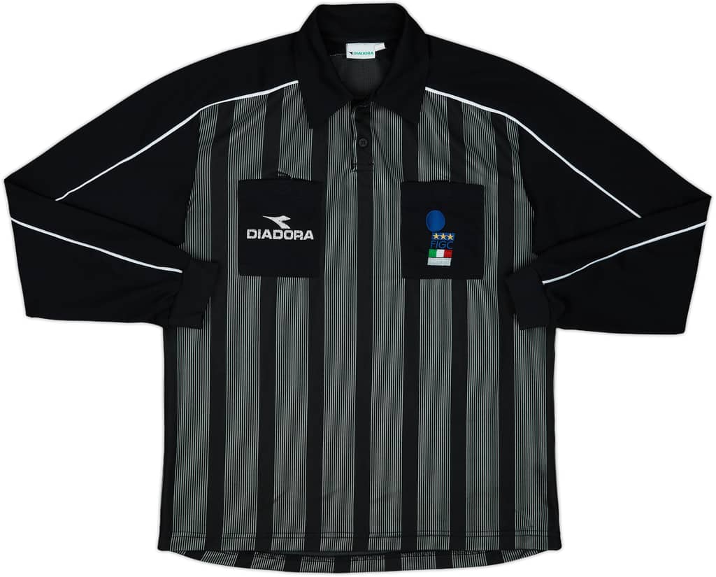 1990s Italy FIGC Diadora Referee L/S Shirt - 7/10 - (XL)