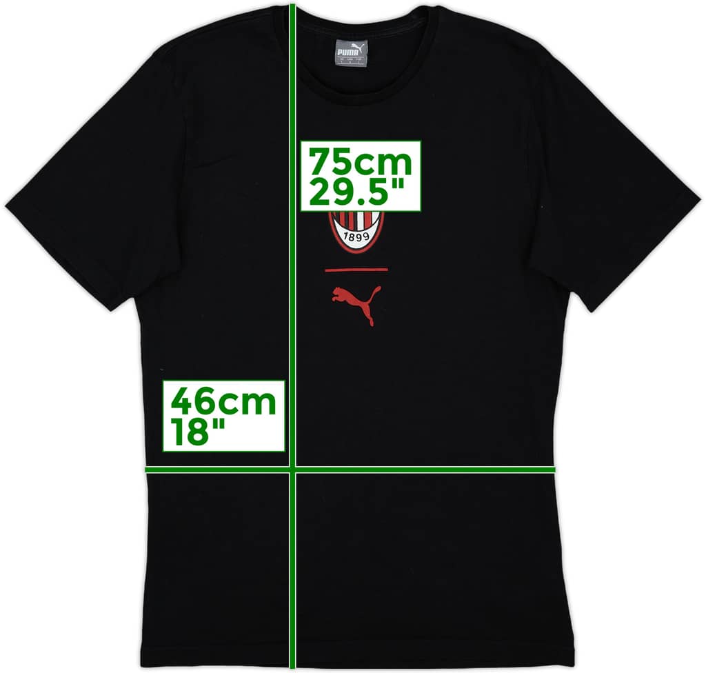 2018-19 AC Milan Puma Cotton Tee - 7/10 - (L)