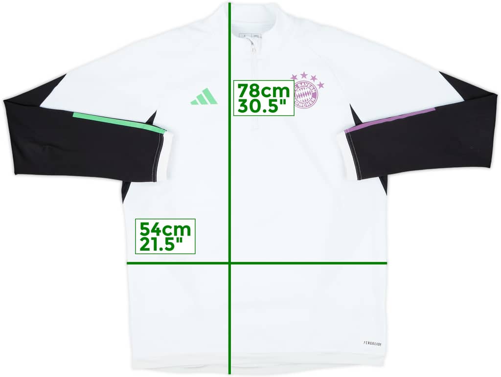 2023-24 Bayern Munich adidas 1/4 Zip Drill Top - 7/10 - (L)