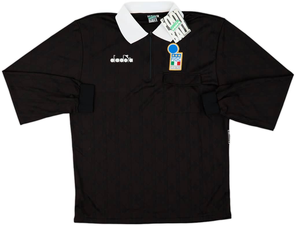 1990s Italy FIGC Diadora Referee L/S Shirt (XL)