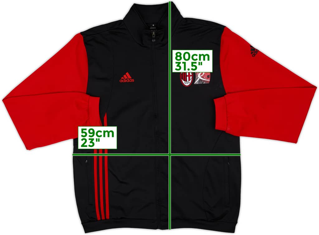 2010-11 AC Milan adidas Track Jacket - 5/10 - (XL)