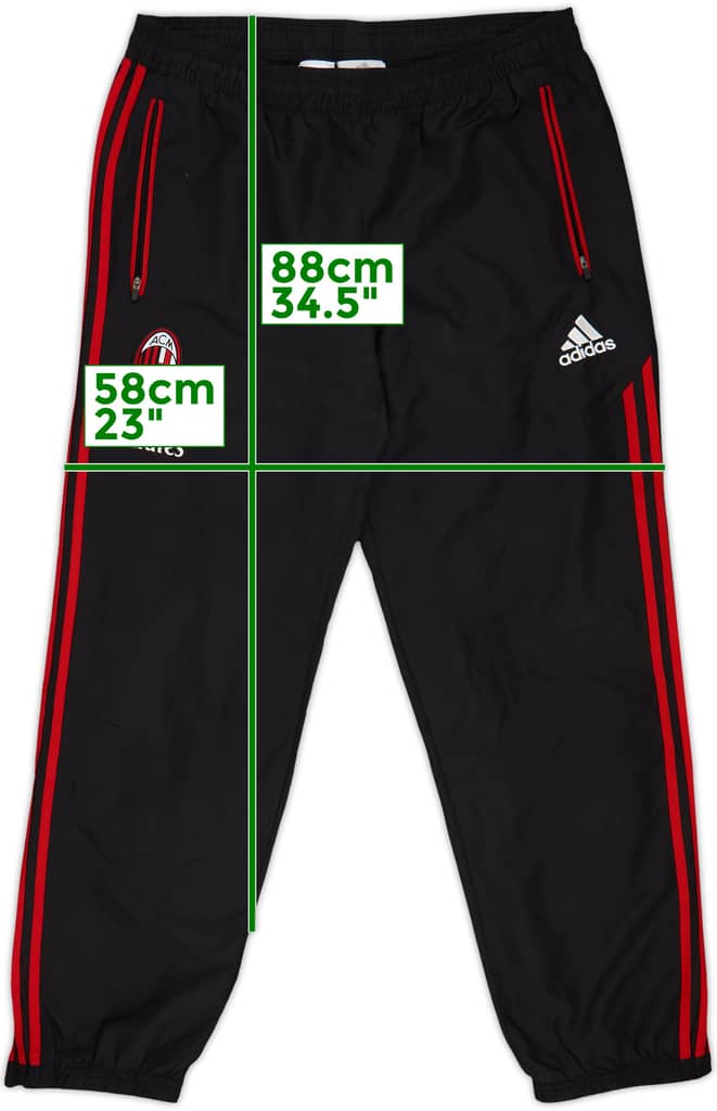 2012-13 AC Milan adidas Track Pants/Bottoms - 9/10 - (L)