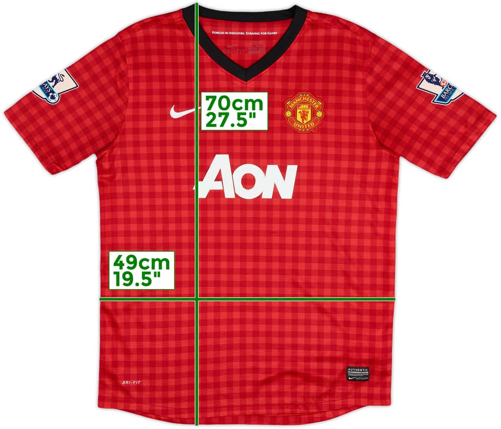 2012-13 Manchester United Home Shirt - 5/10 - (XL.Boys)